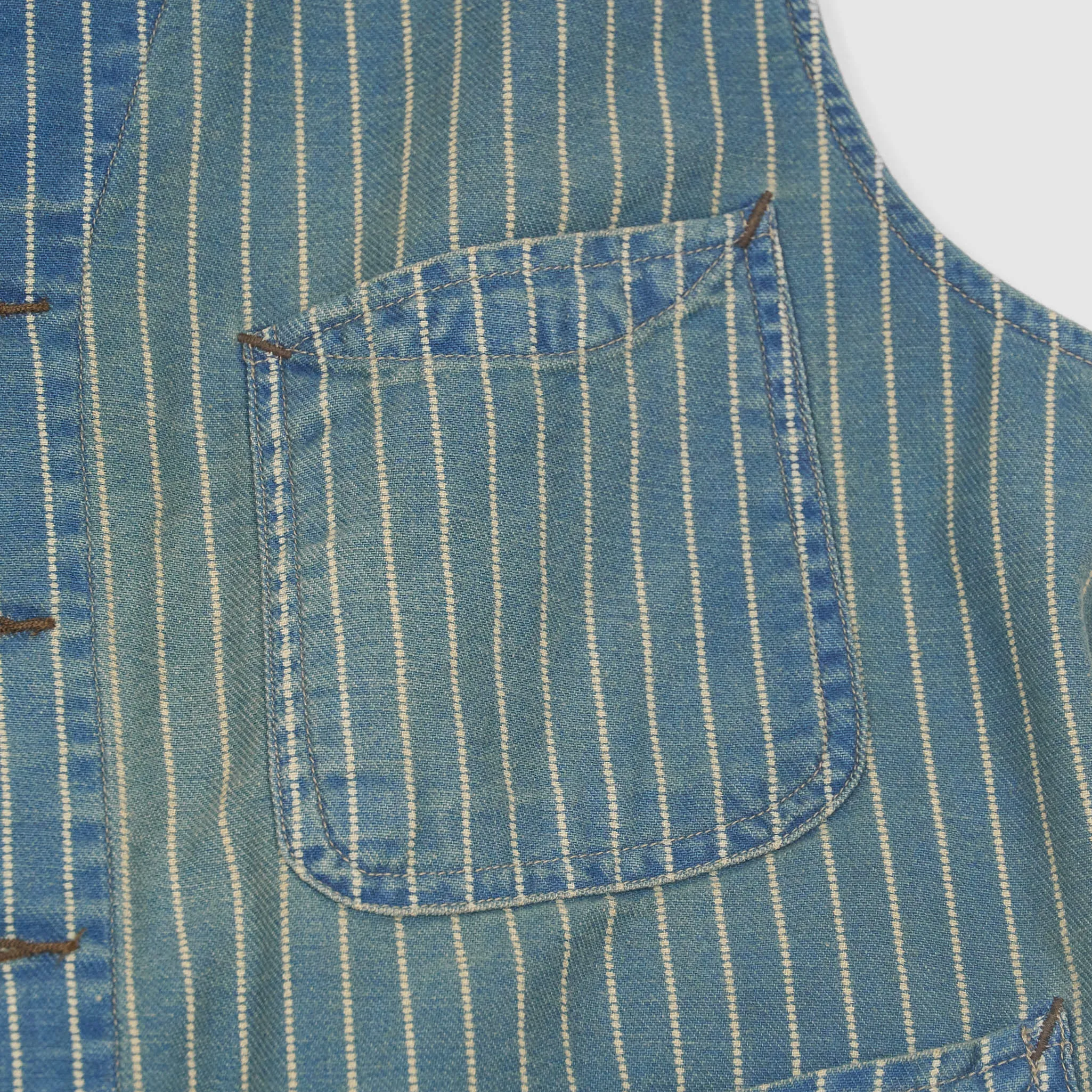 Double RL Dotted  Striped Twill Vest