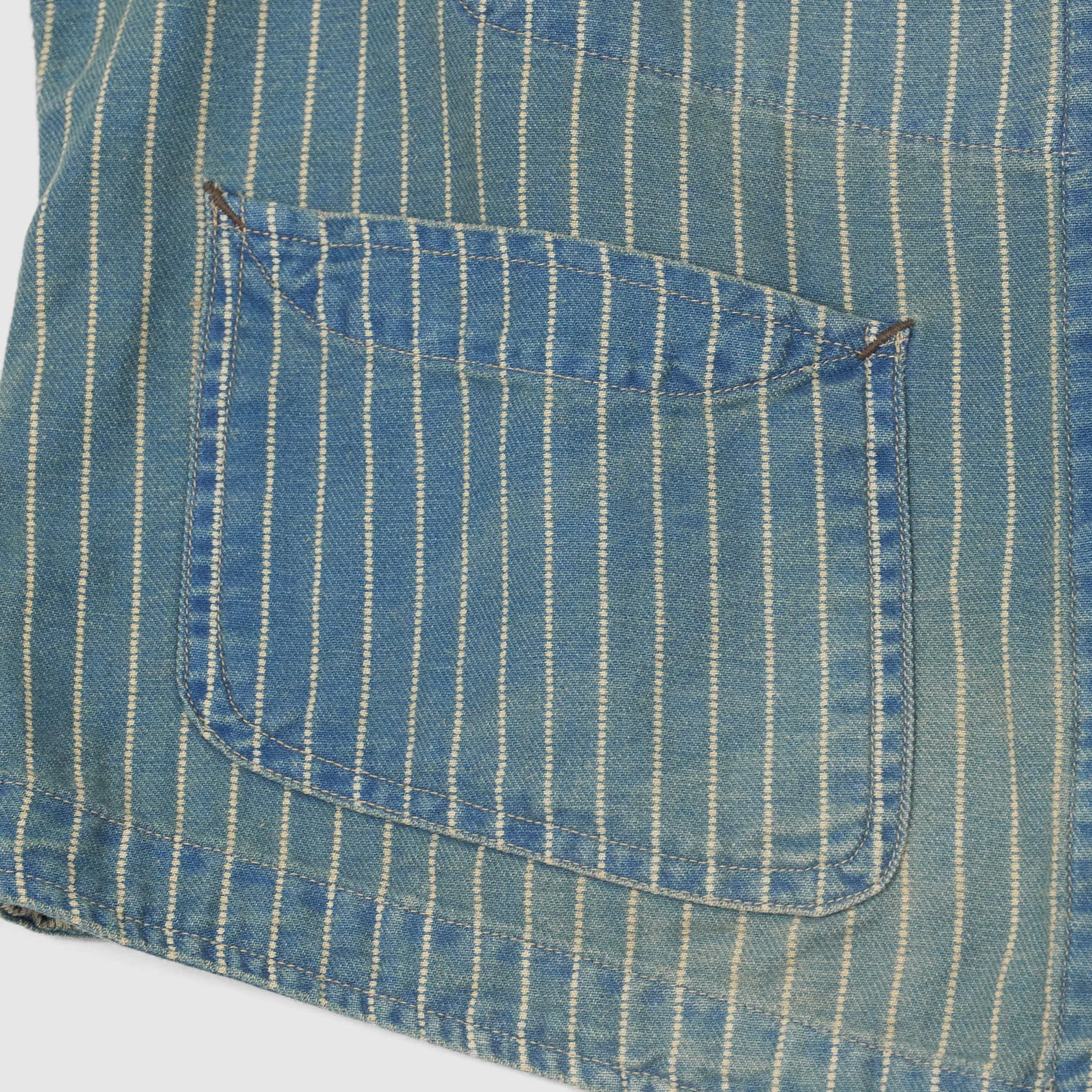 Double RL Dotted  Striped Twill Vest