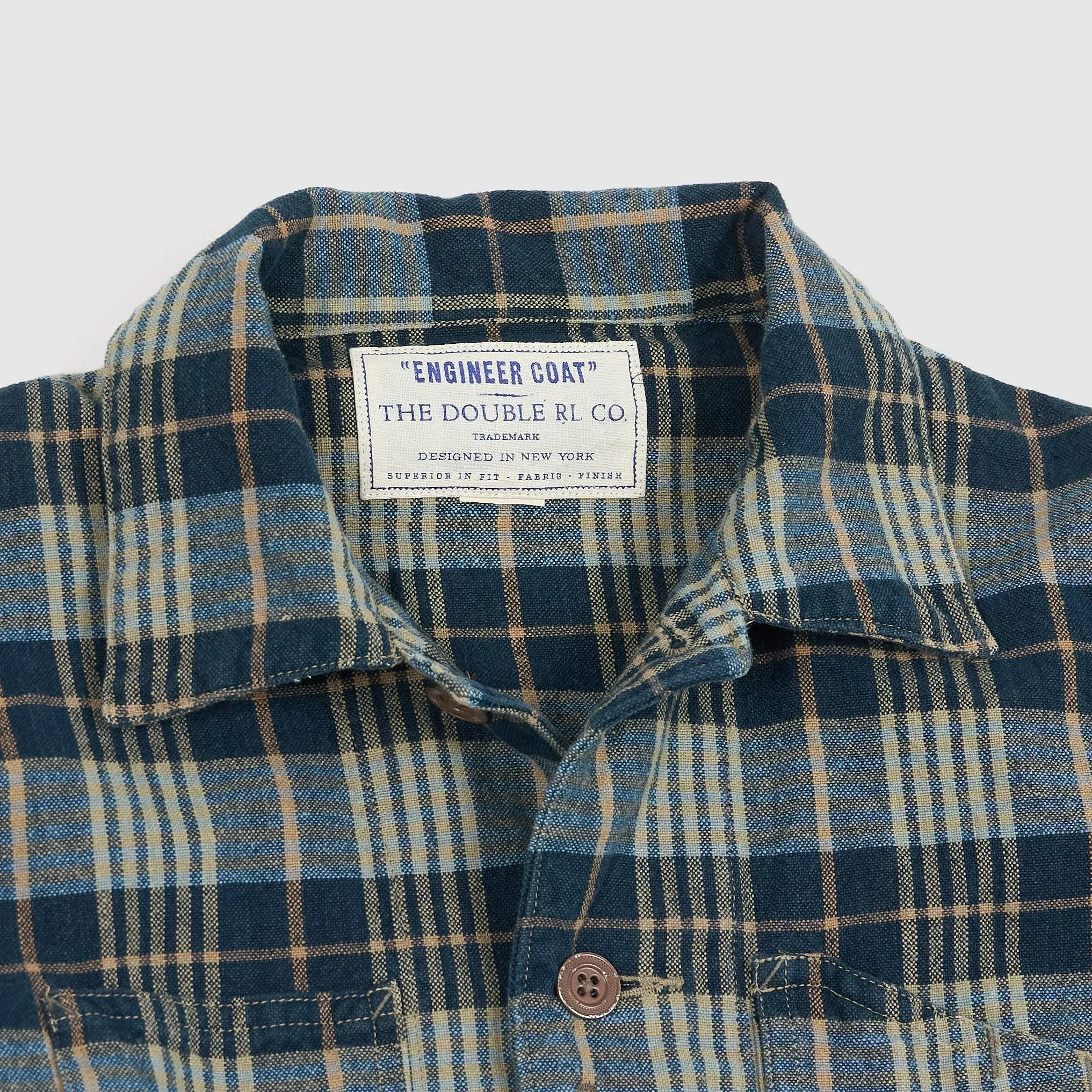 Double RL Ladies Plaid Blazer Shirt Jacket