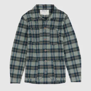 Double RL Ladies Plaid Blazer Shirt Jacket
