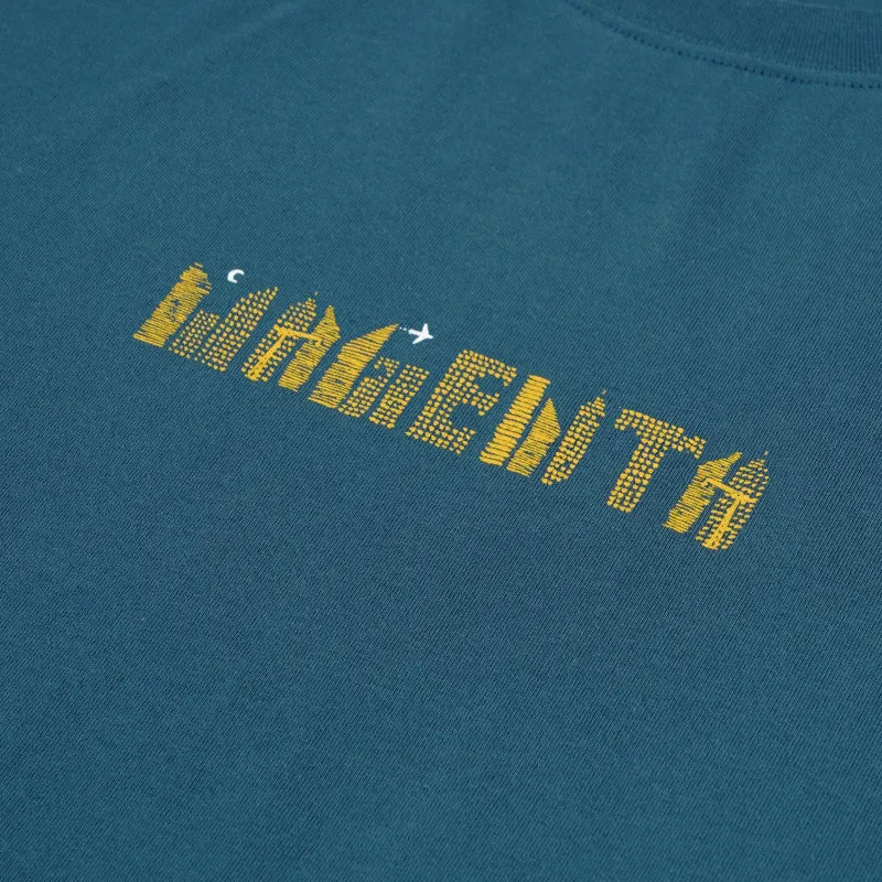 DOWNTOWN TEE - PETROL BLUE