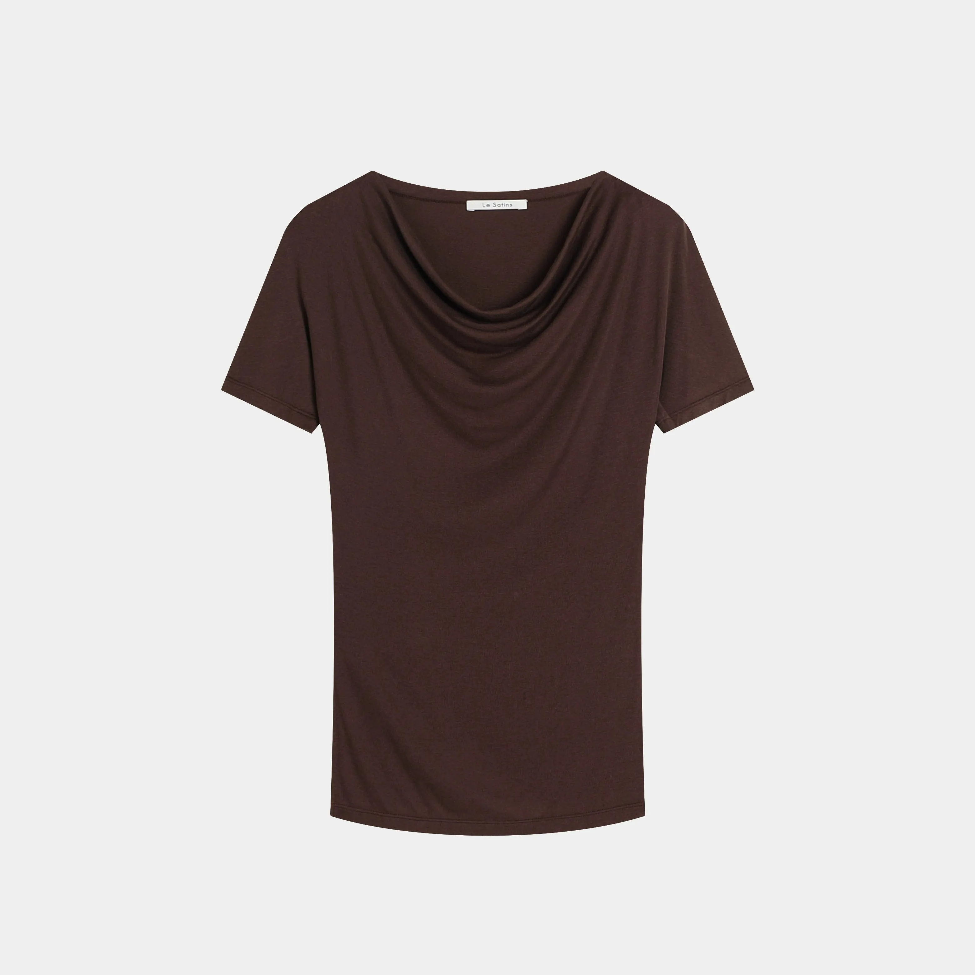 Draped Short-Sleeve Top