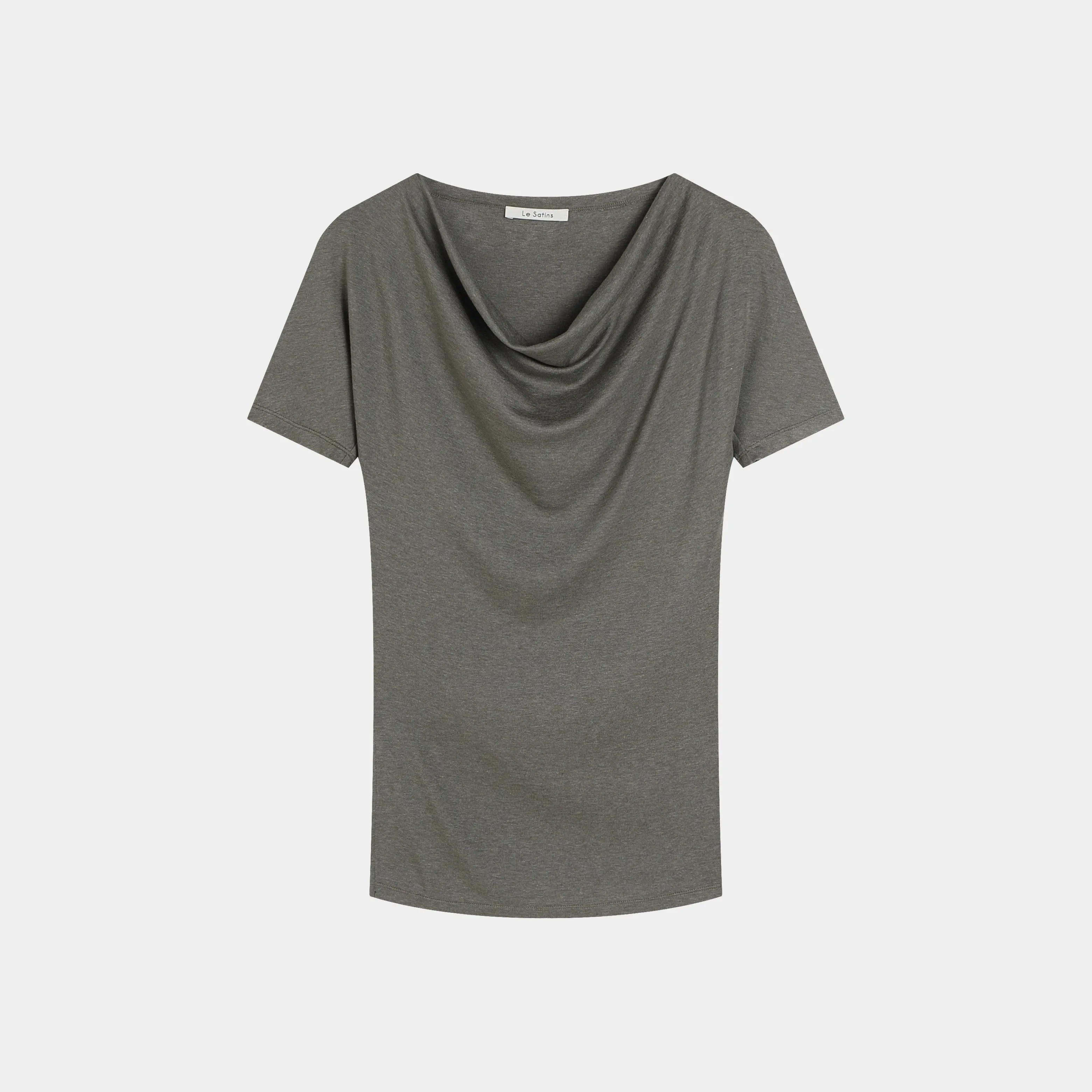 Draped Short-Sleeve Top
