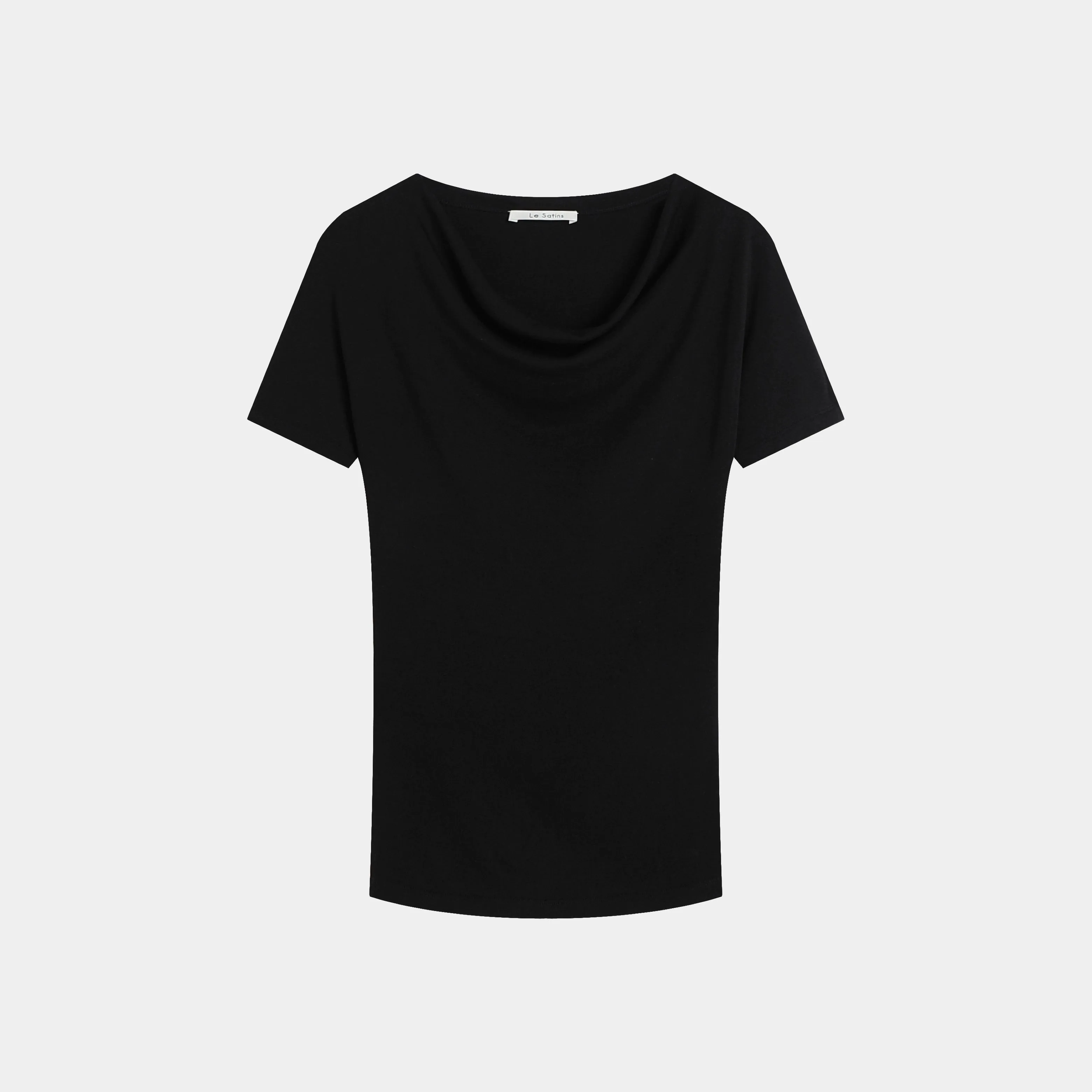 Draped Short-Sleeve Top
