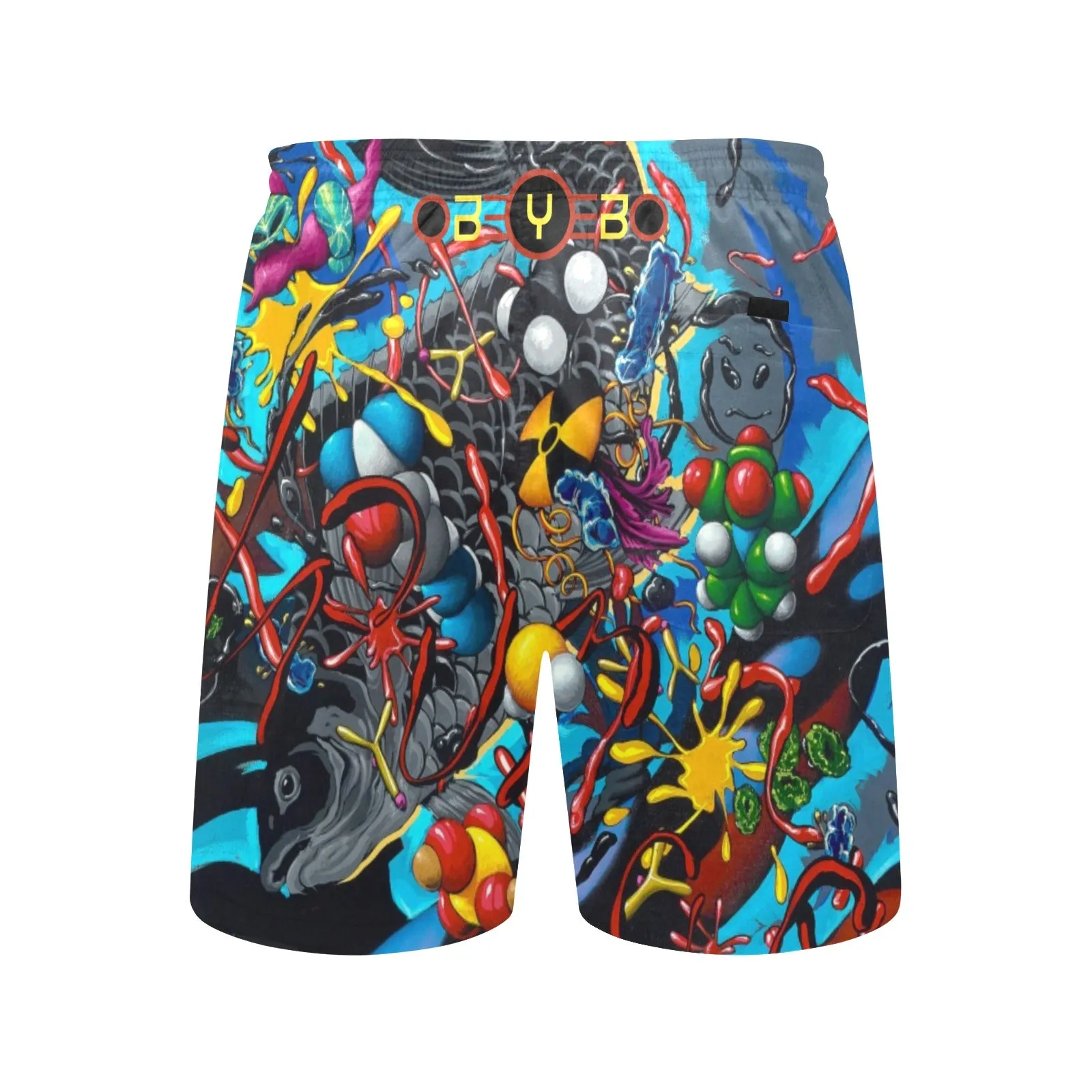 Drowning Men's Mid-Length Beach Shorts