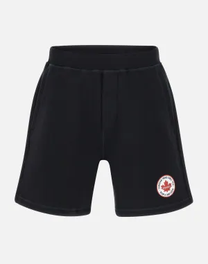 Dsquared2 Relax Fit Black Cotton Shorts