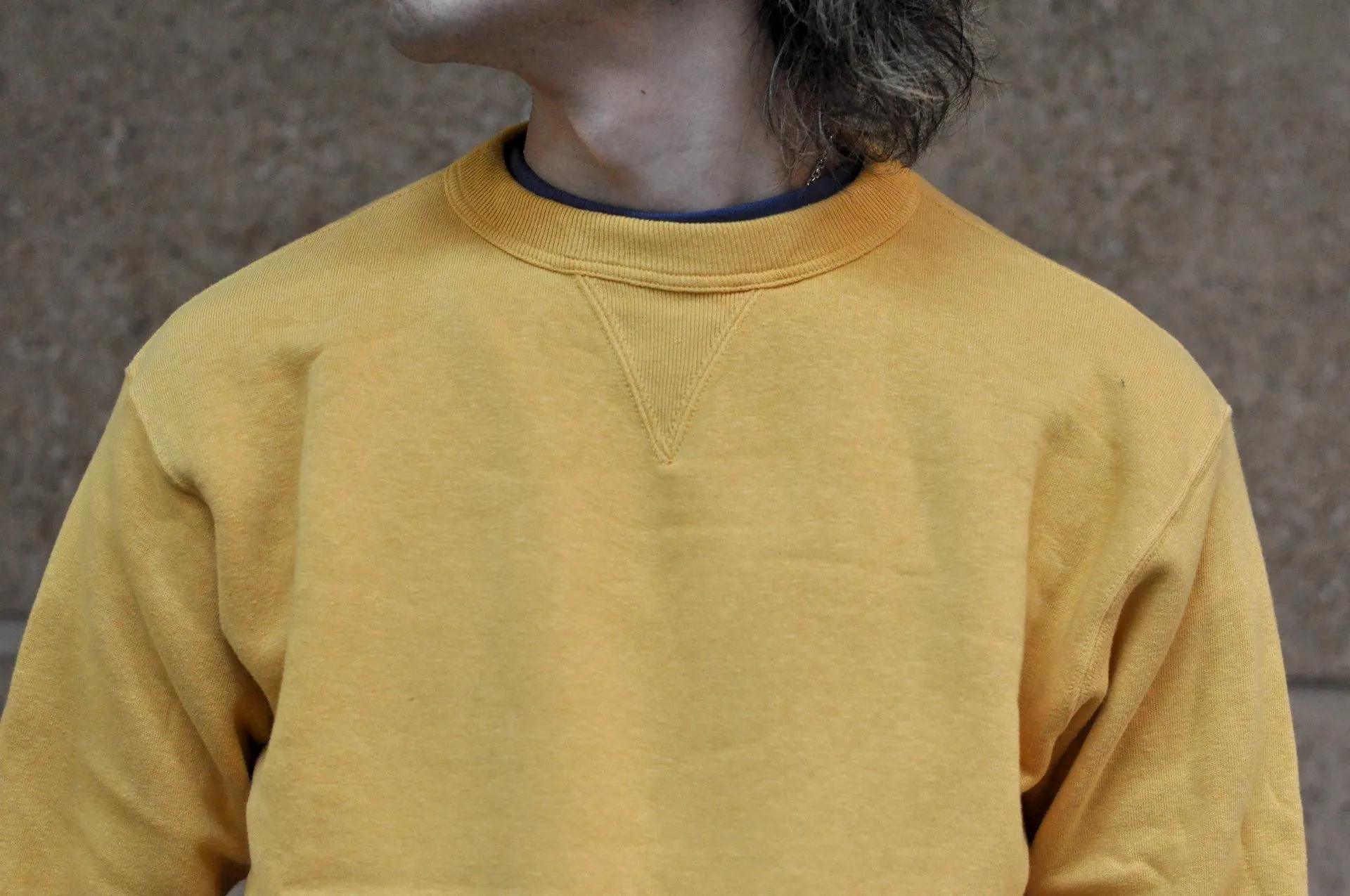 Dubble Works 11oz "Tsuri-ami" Loopwheeled Sweatshirt (Citrus Yellow)