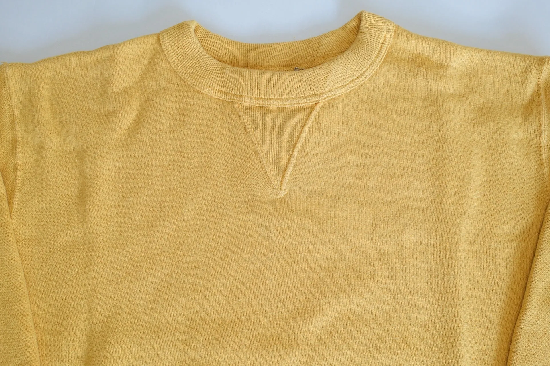 Dubble Works 11oz "Tsuri-ami" Loopwheeled Sweatshirt (Citrus Yellow)