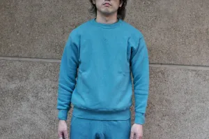 Dubble Works 11oz "Tsuri-ami" Loopwheeled Sweatshirt (Turquoise Blue)