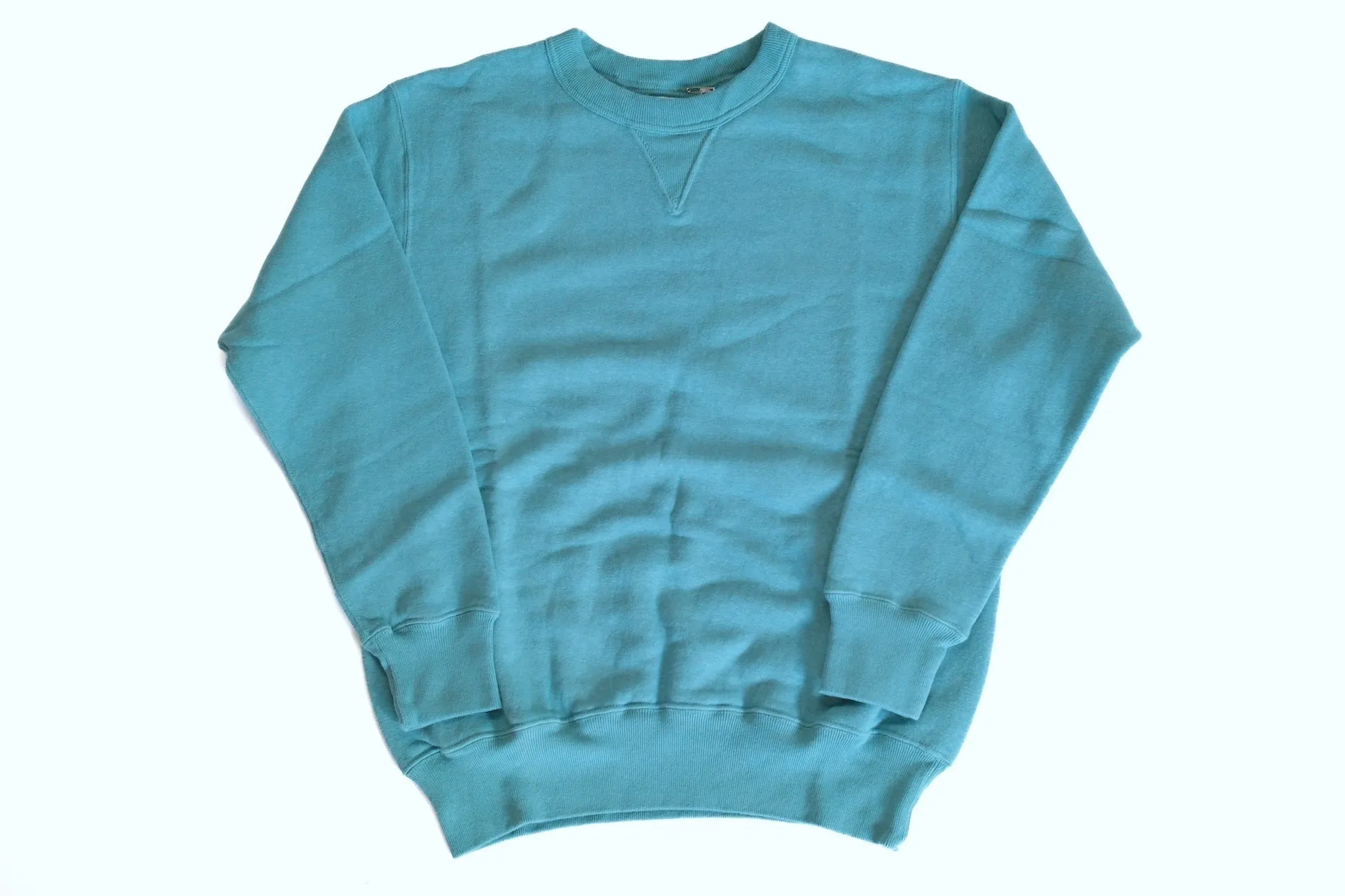 Dubble Works 11oz "Tsuri-ami" Loopwheeled Sweatshirt (Turquoise Blue)