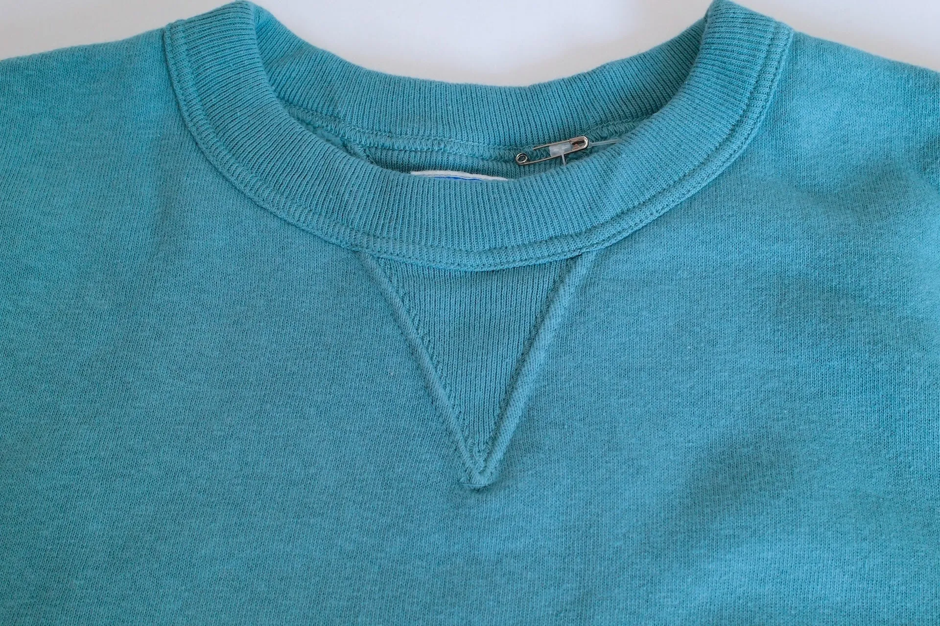 Dubble Works 11oz "Tsuri-ami" Loopwheeled Sweatshirt (Turquoise Blue)