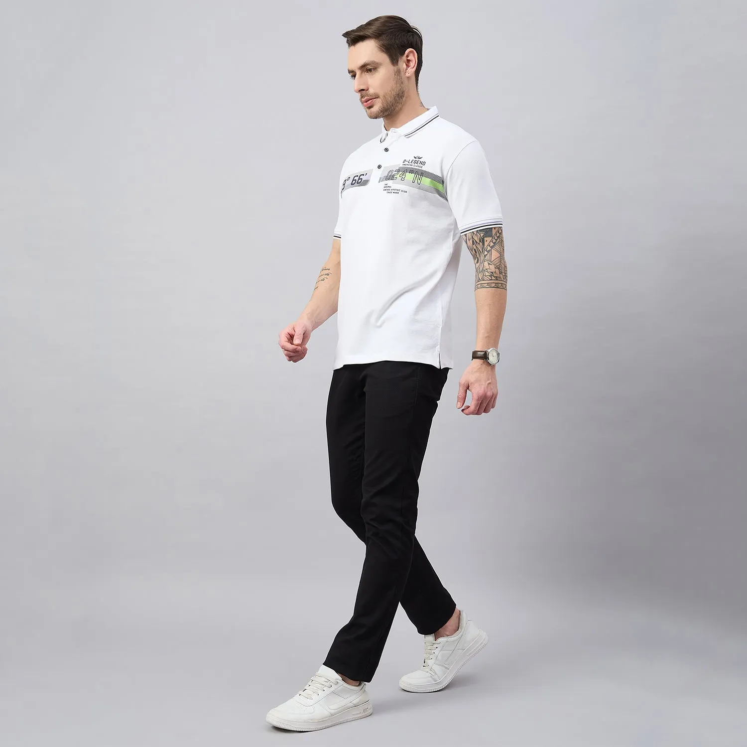 Duke Men Half Sleeve Cotton Polo Tshirt (ON3169)