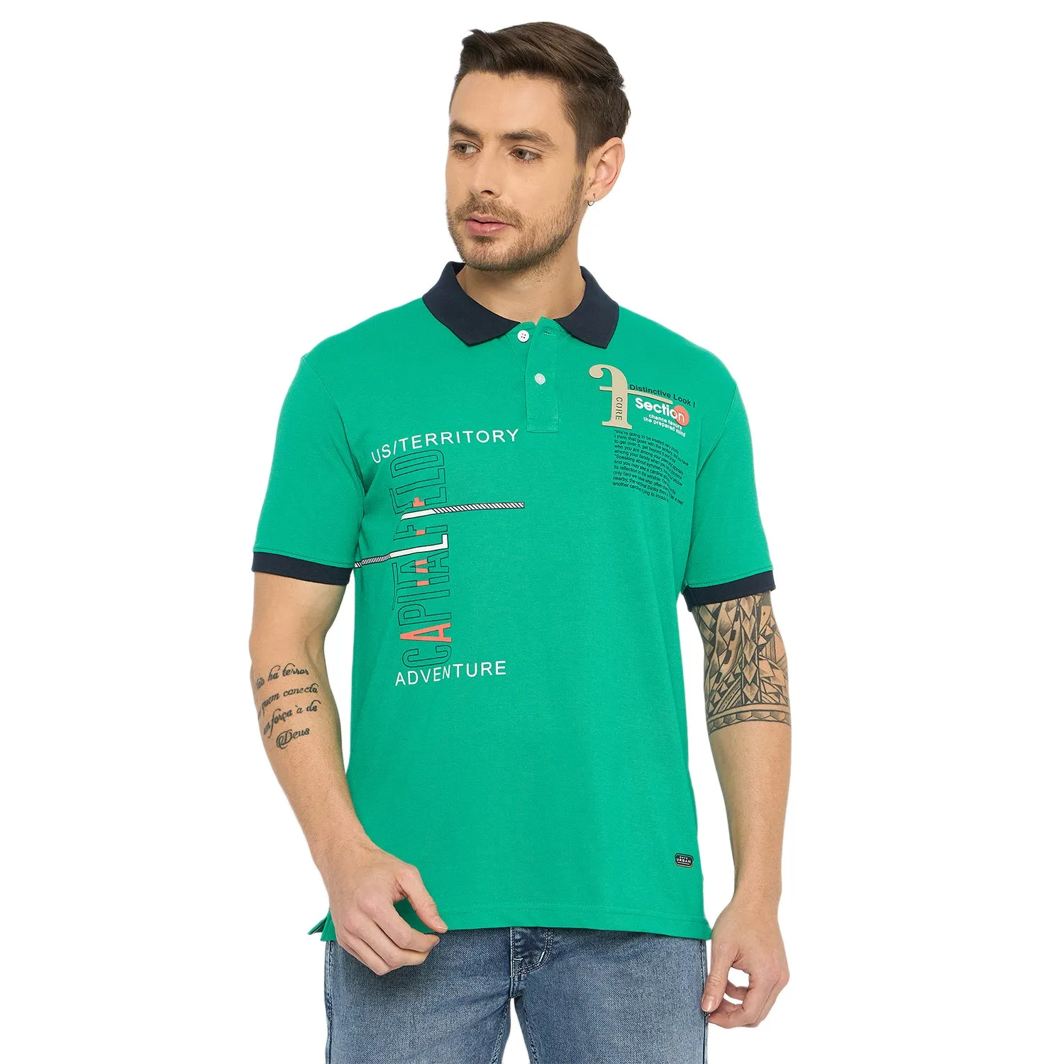 Duke Men Half Sleeve Cotton Tshirt (ONLF305)