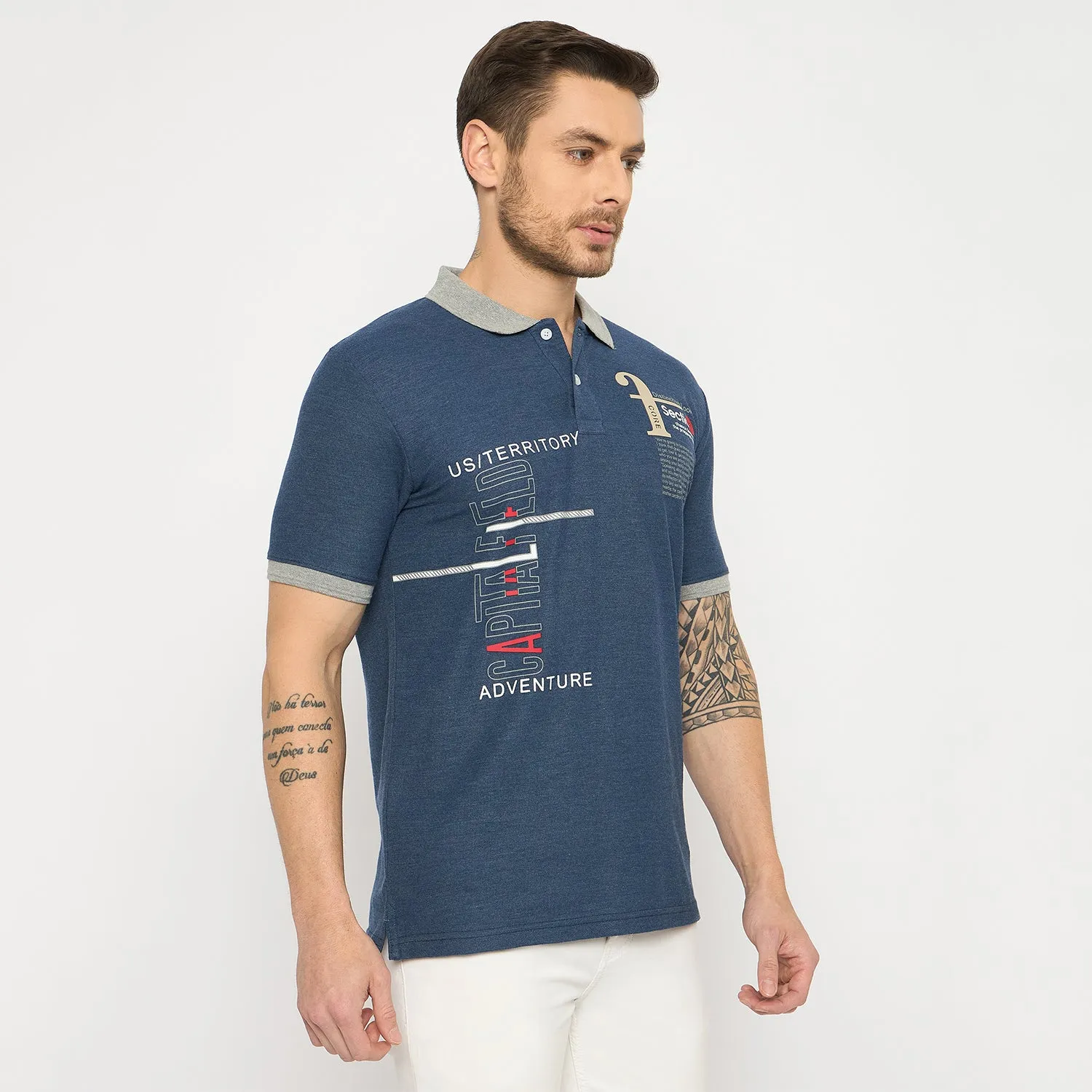 Duke Men Half Sleeve Cotton Tshirt (ONLF305)