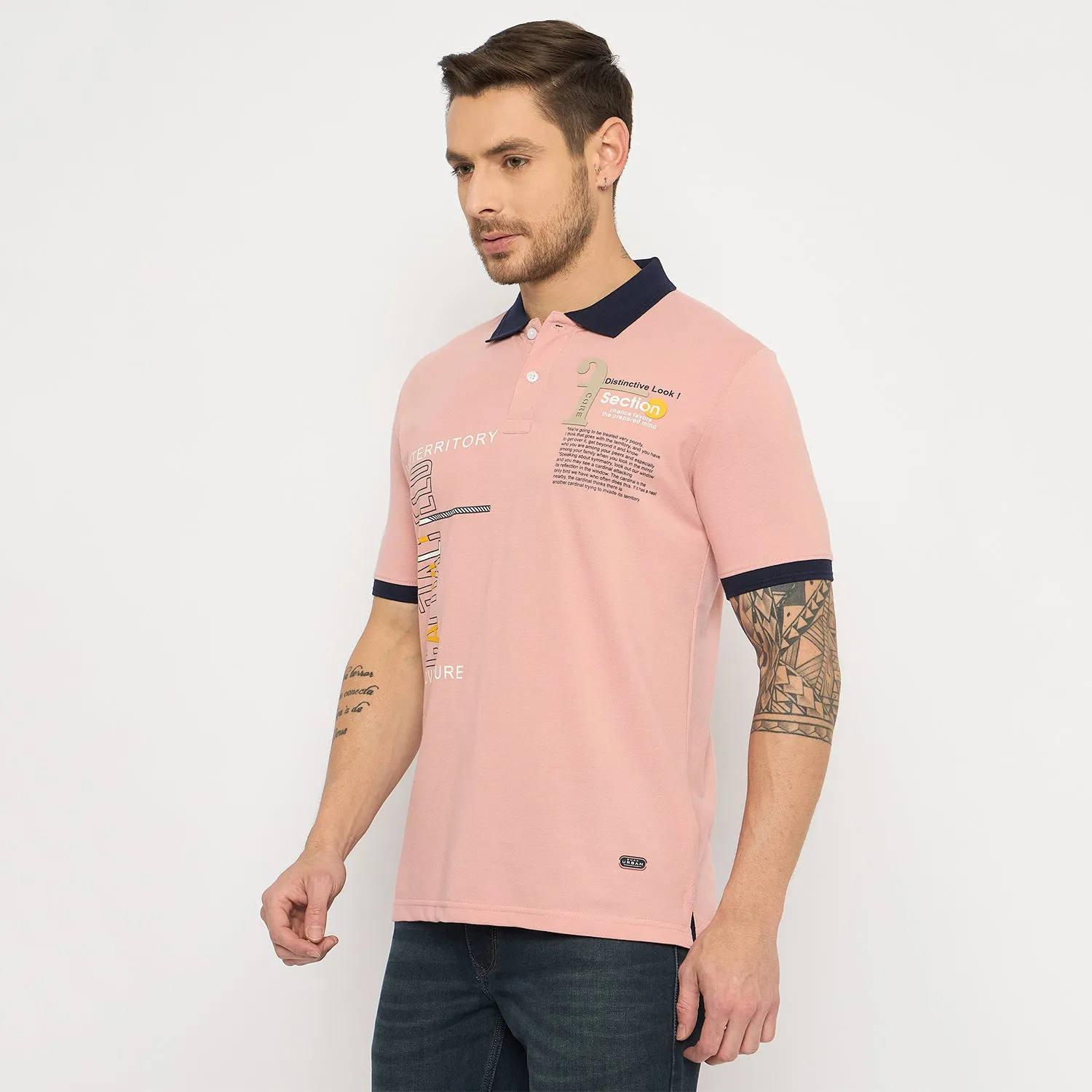 Duke Men Half Sleeve Cotton Tshirt (ONLF305)