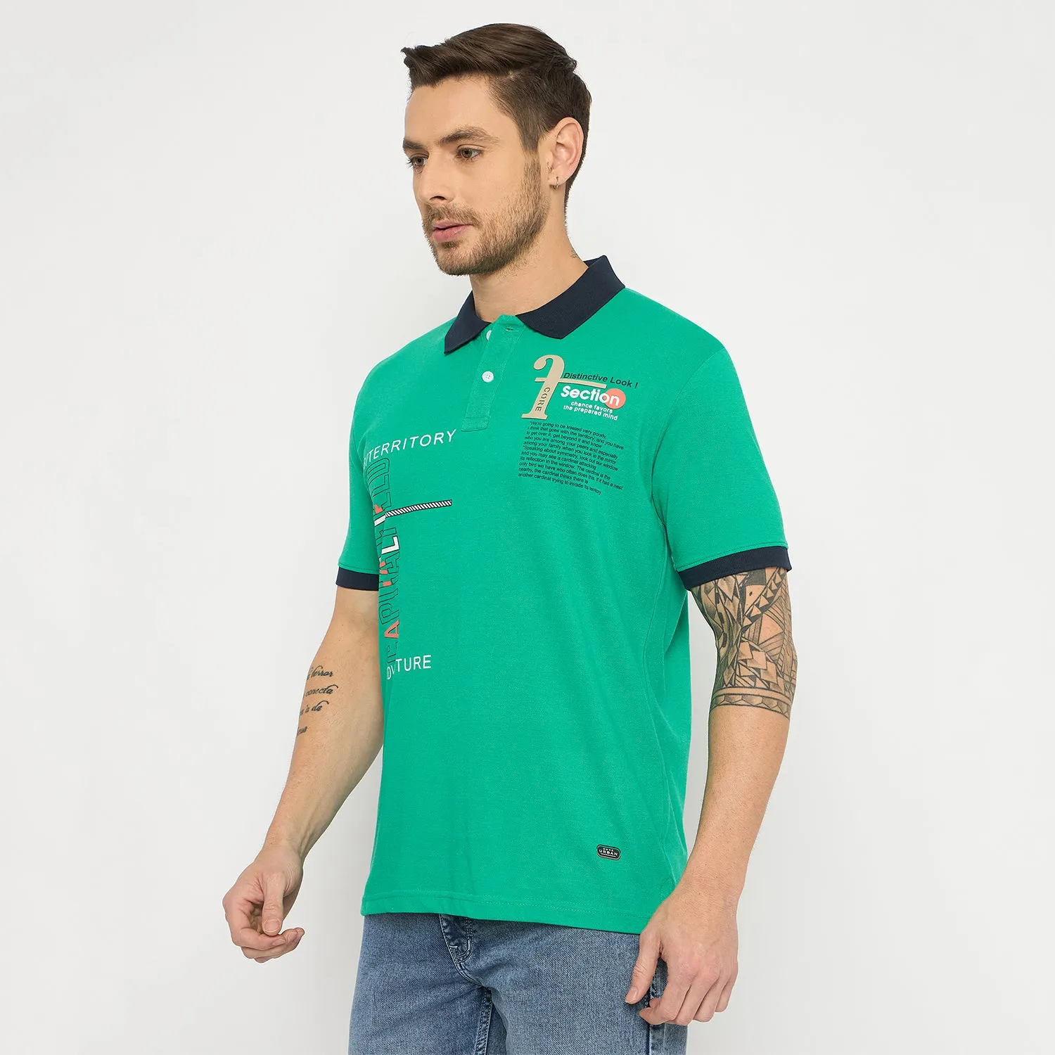 Duke Men Half Sleeve Cotton Tshirt (ONLF305)