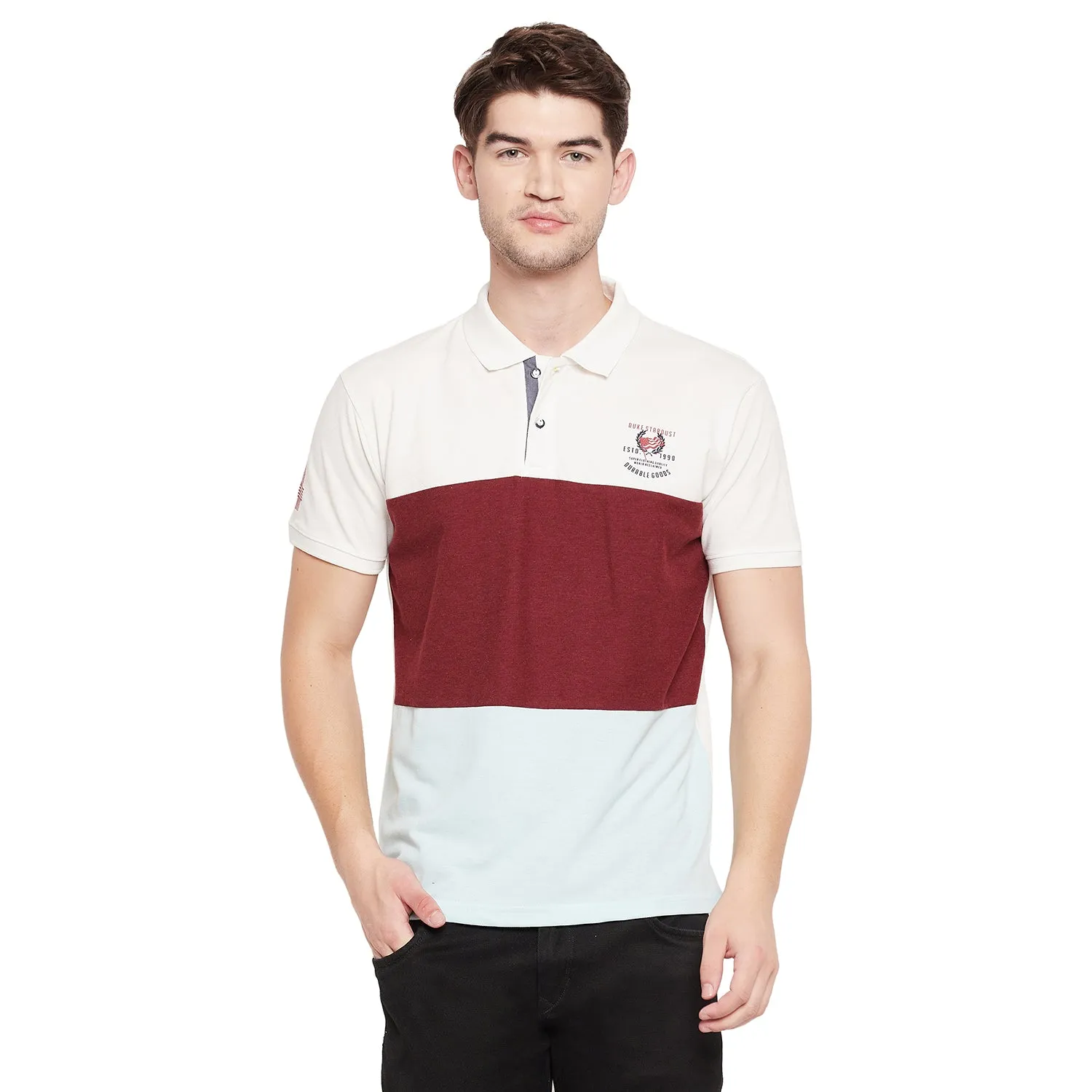 Duke Stardust Men Half Sleeve Cotton T-shirt (LF5383)