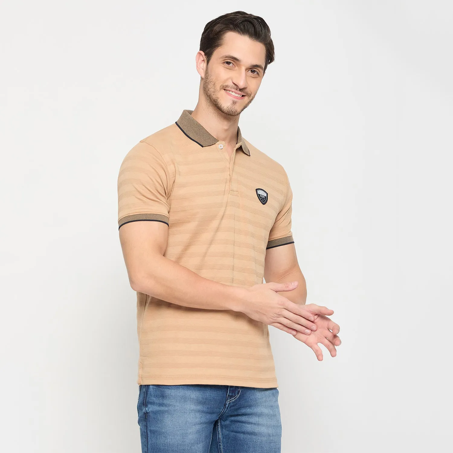 Duke Stardust Men Half Sleeve Cotton T-shirt (LF7297)
