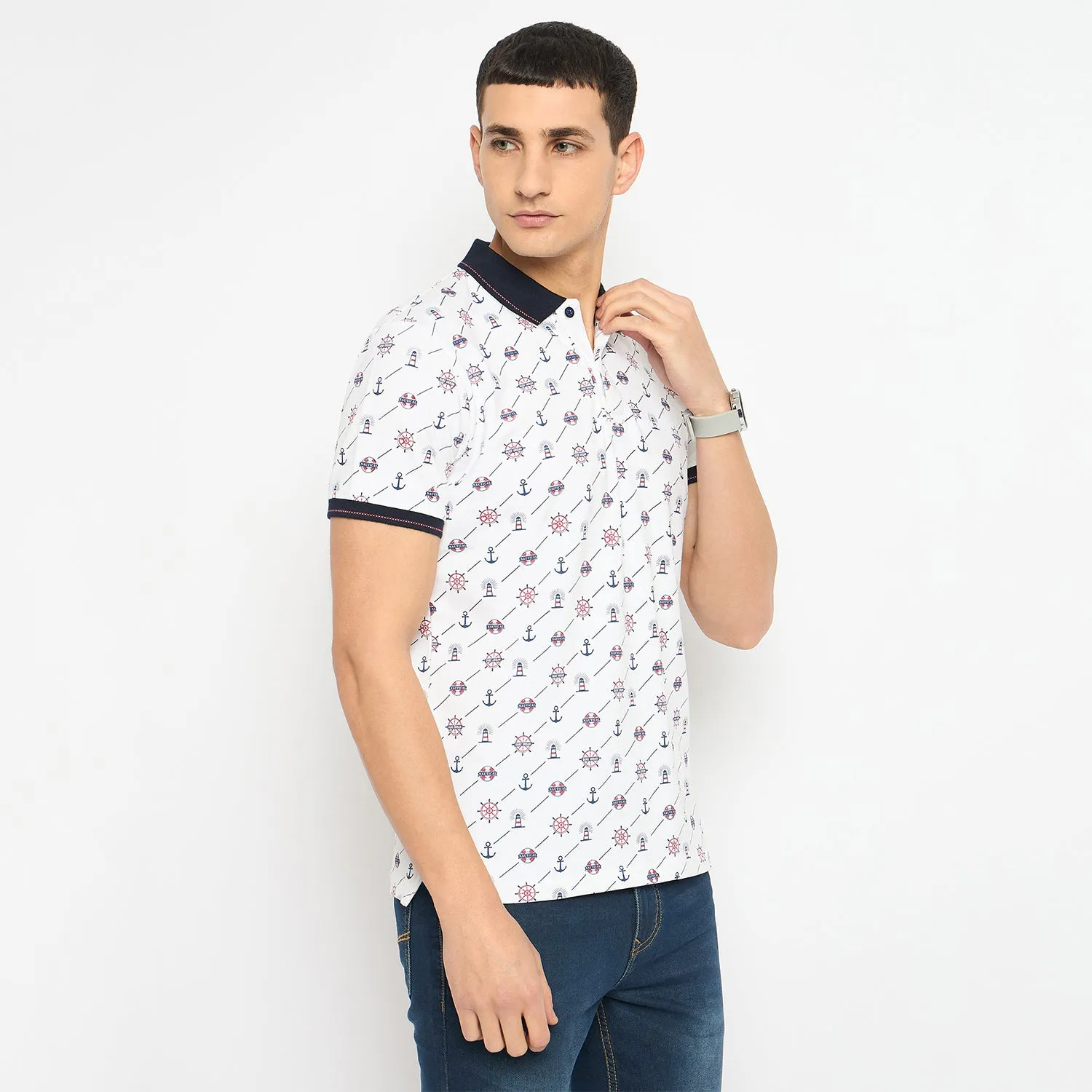 Duke Stardust Men Half Sleeve Cotton Tshirt (LF7239)