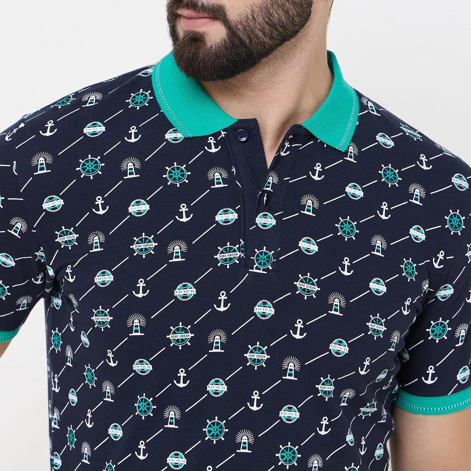 Duke Stardust Men Half Sleeve Cotton Tshirt (LF7239)