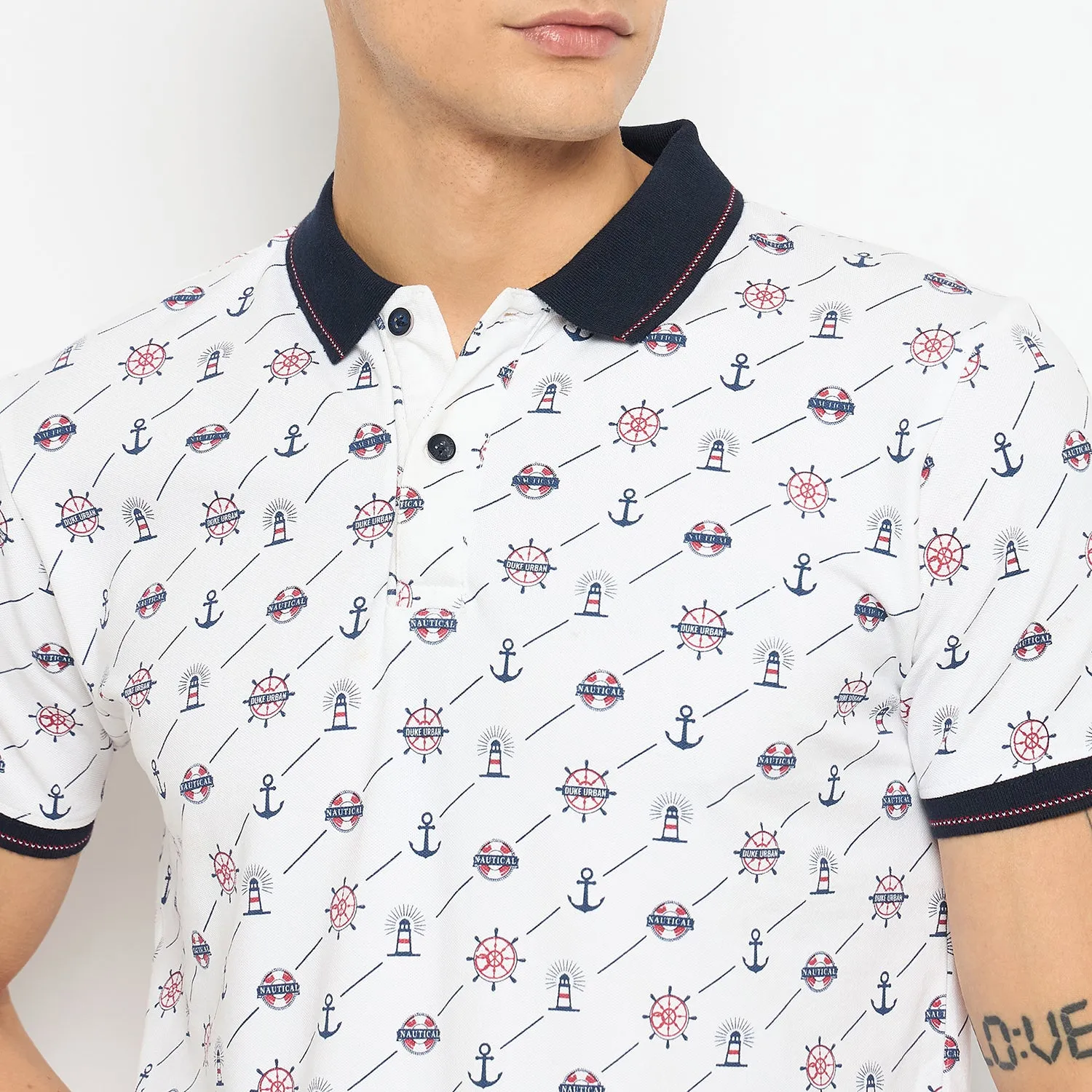 Duke Stardust Men Half Sleeve Cotton Tshirt (LF7239)