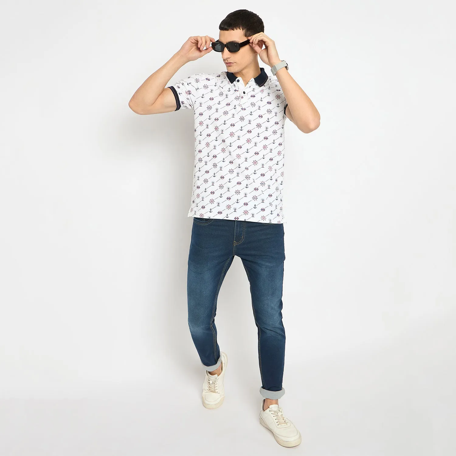 Duke Stardust Men Half Sleeve Cotton Tshirt (LF7239)