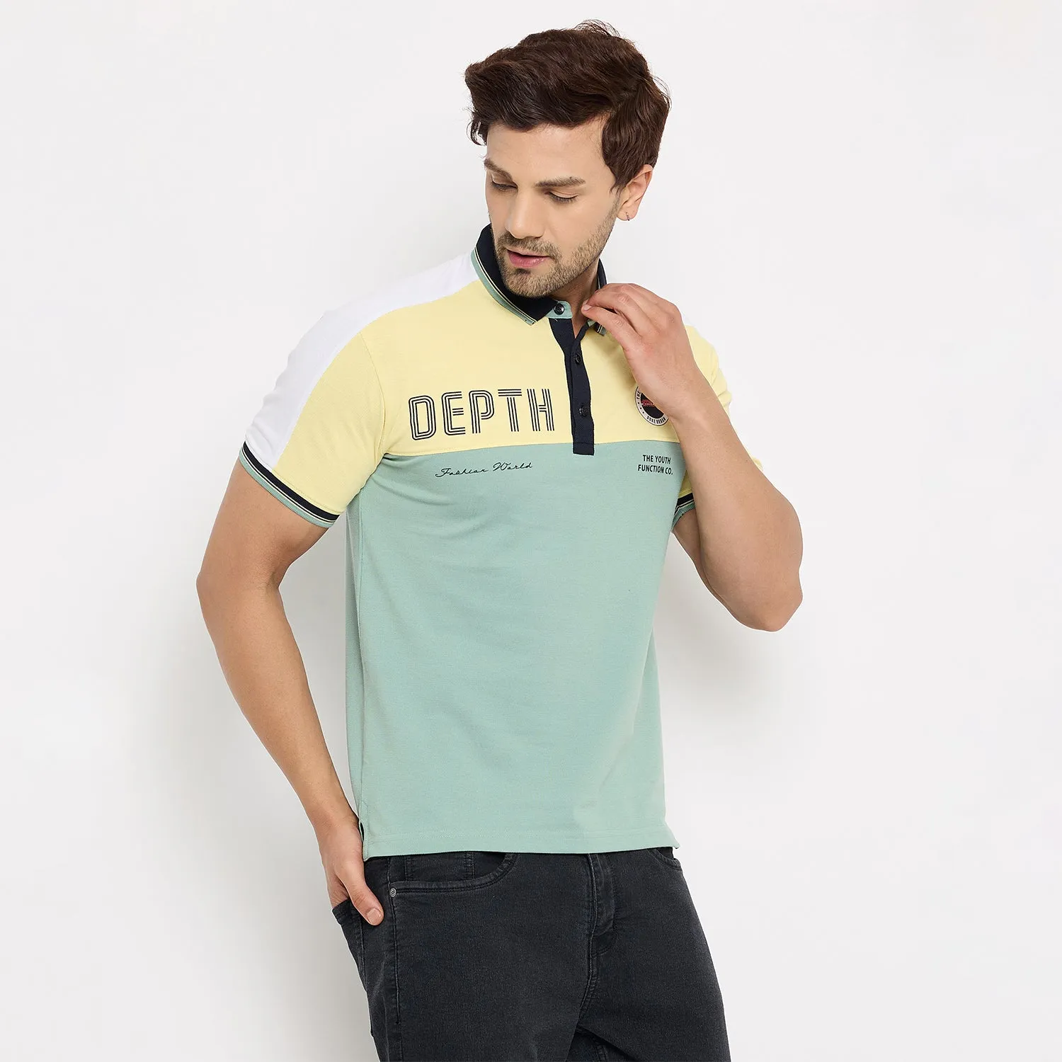 Duke Strardust Men Half Sleeve Cotton T-shirt (LF7190)