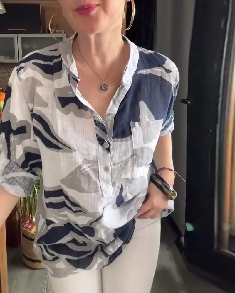 Eithne | Relaxed Blouse with Collar