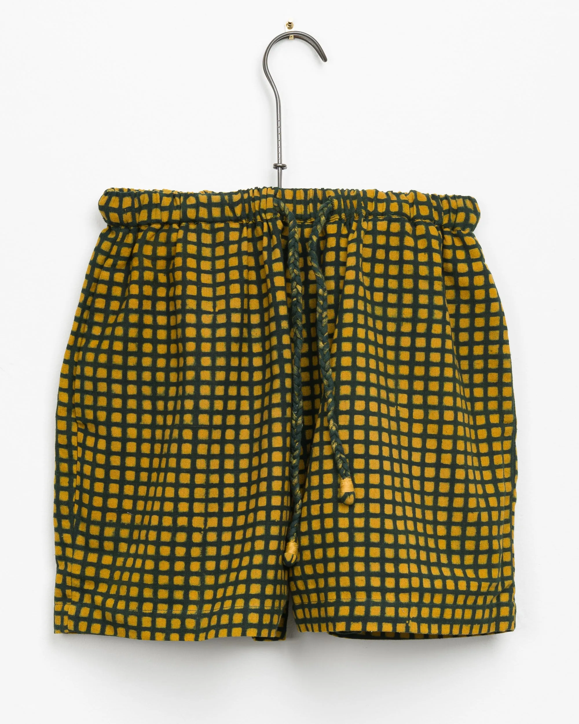Ekiya Short in Grass Grid Block