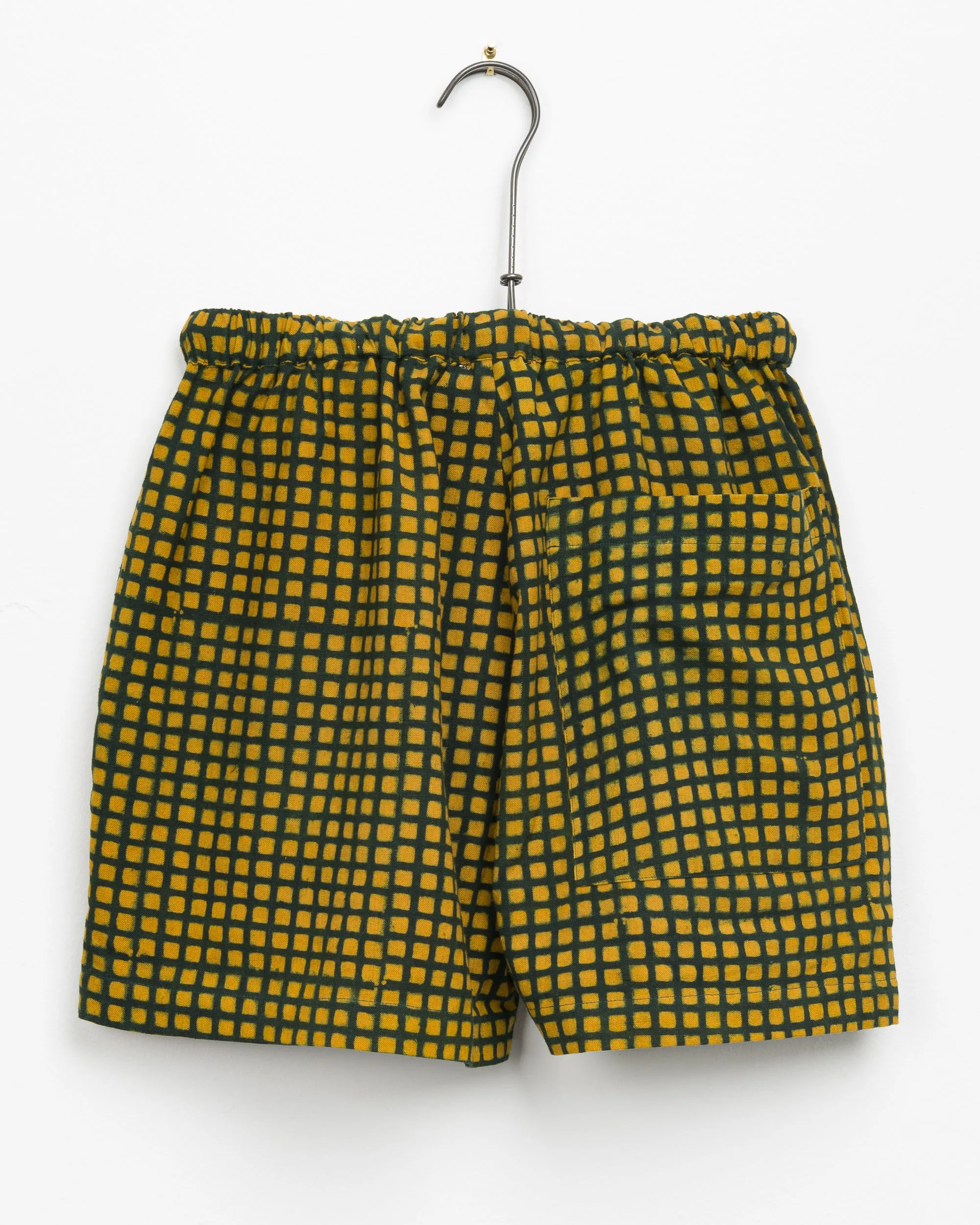 Ekiya Short in Grass Grid Block