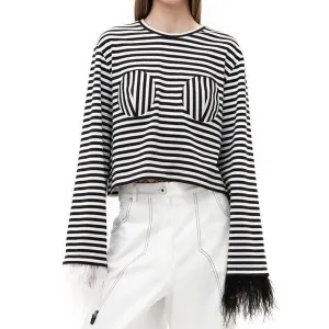 Elegant Striped Long Sleeve T-Shirt