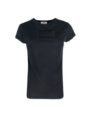 Elisabetta franchi t -skjorta i Jersey Con Ricamo