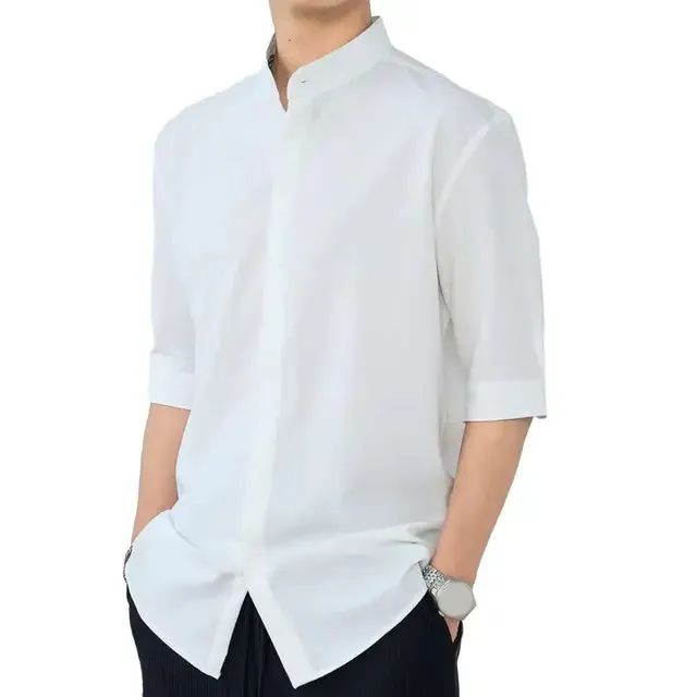 EliteMode Slim Fit Stehkragenhemd
