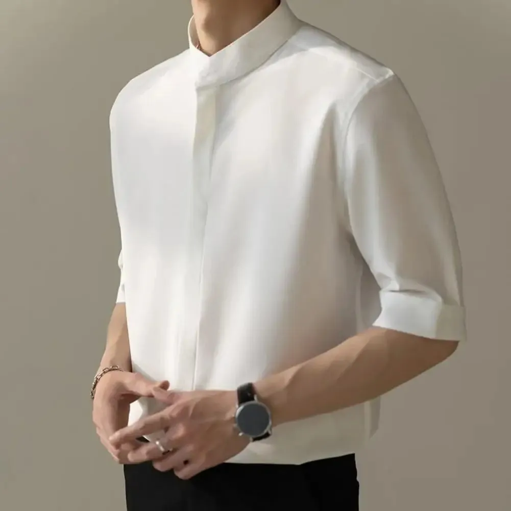 EliteMode Slim Fit Stehkragenhemd
