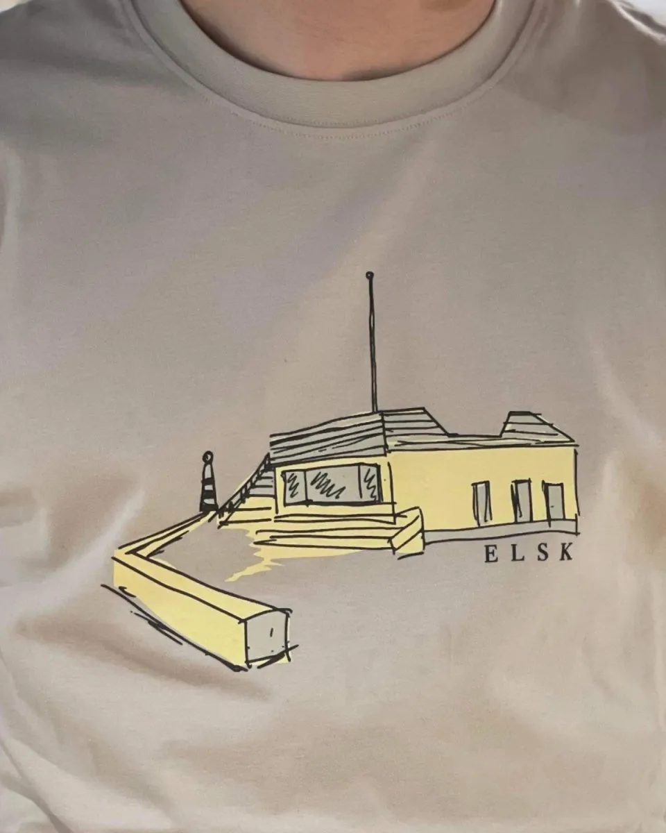 ELSK HUMMERHUSET BRUSHED T-SHIRT - VAPOR GREY