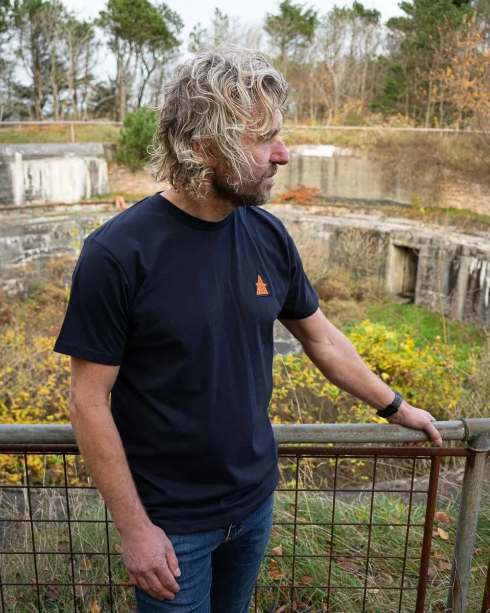 ELSK® RAY PCH BRUSHED T-SHIRT - DARK NAVY