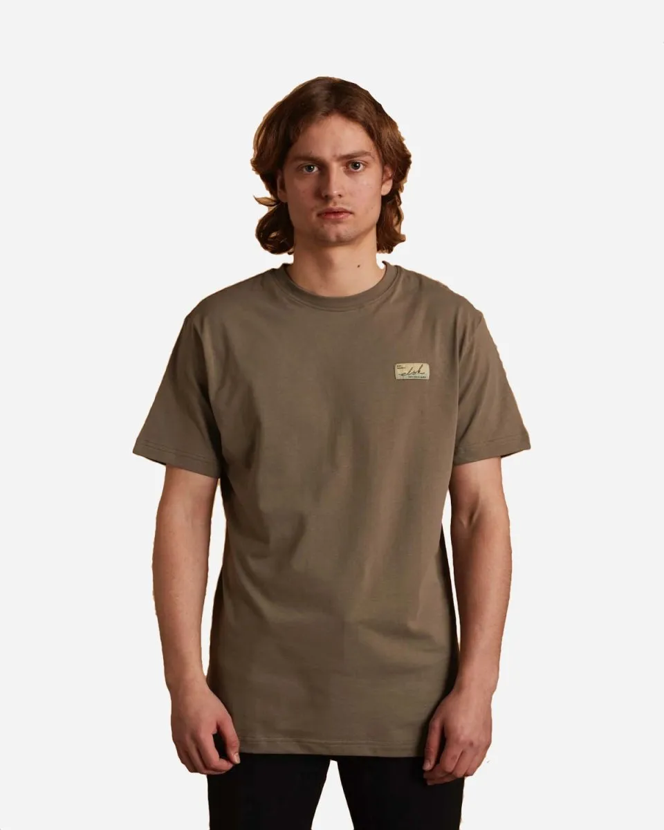 ELSK® SUNSIGN2 PCH BRUSHED MEN'S TEE  - SMOKEY OLIVE