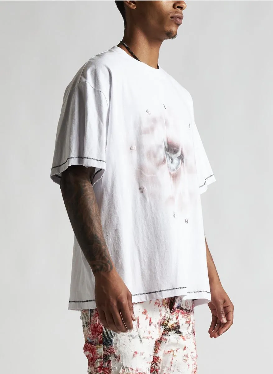 EMBELLISH SEEN TEE (WHITE)