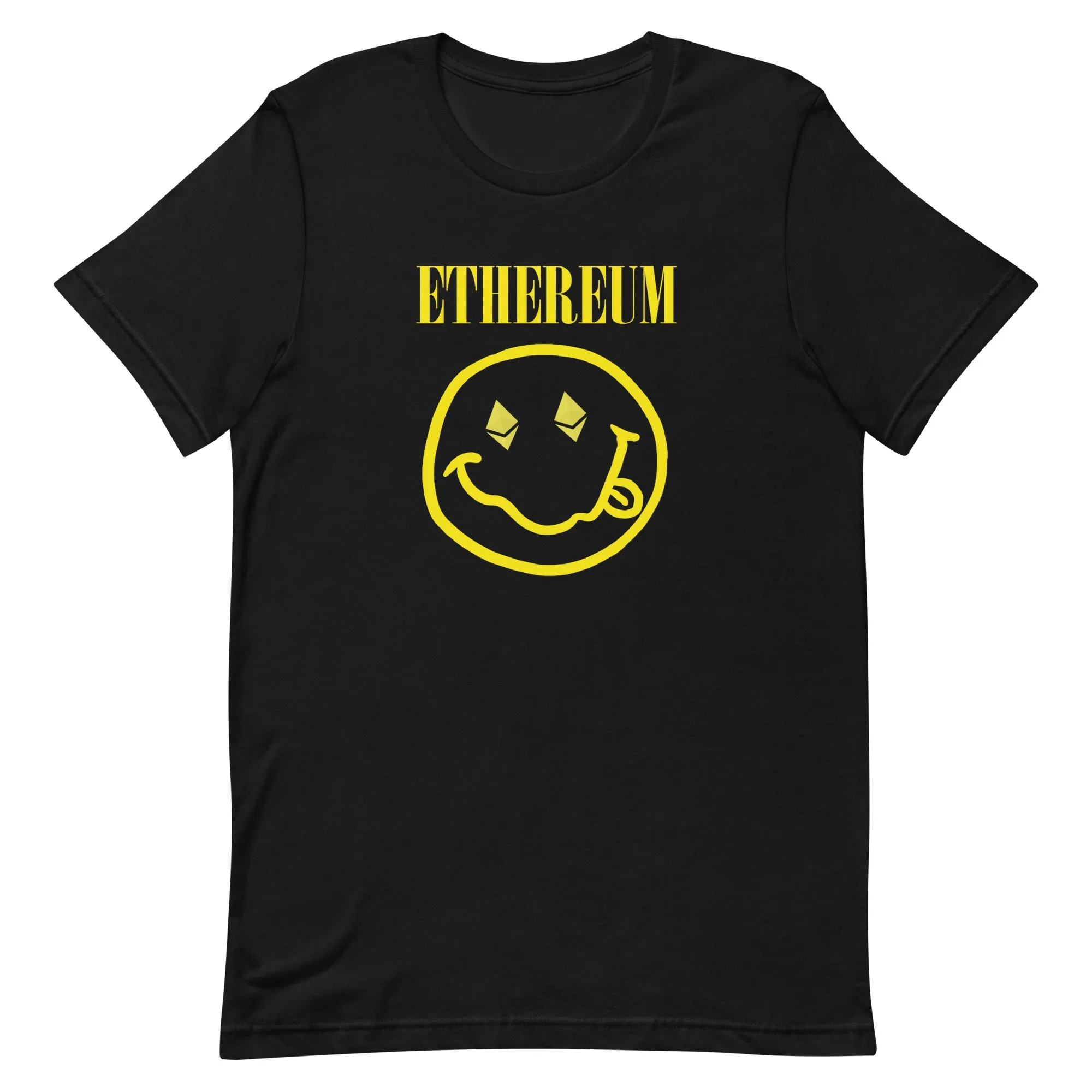 Ethereum - Nirvana Nevermind Smiley Crypto Parody Tee