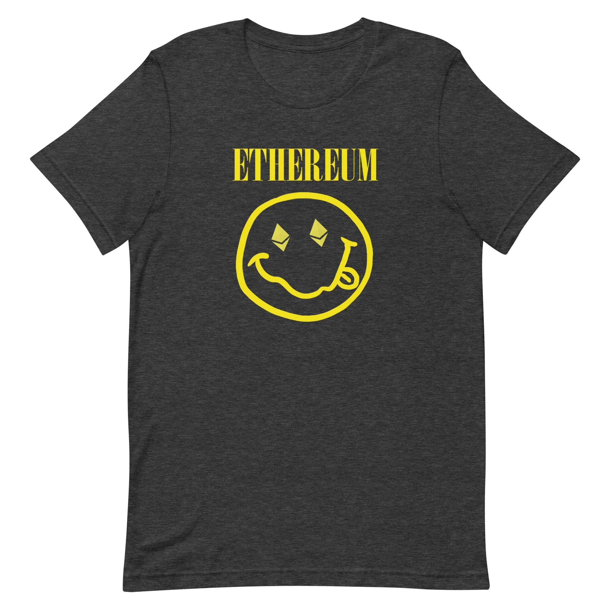 Ethereum - Nirvana Nevermind Smiley Crypto Parody Tee