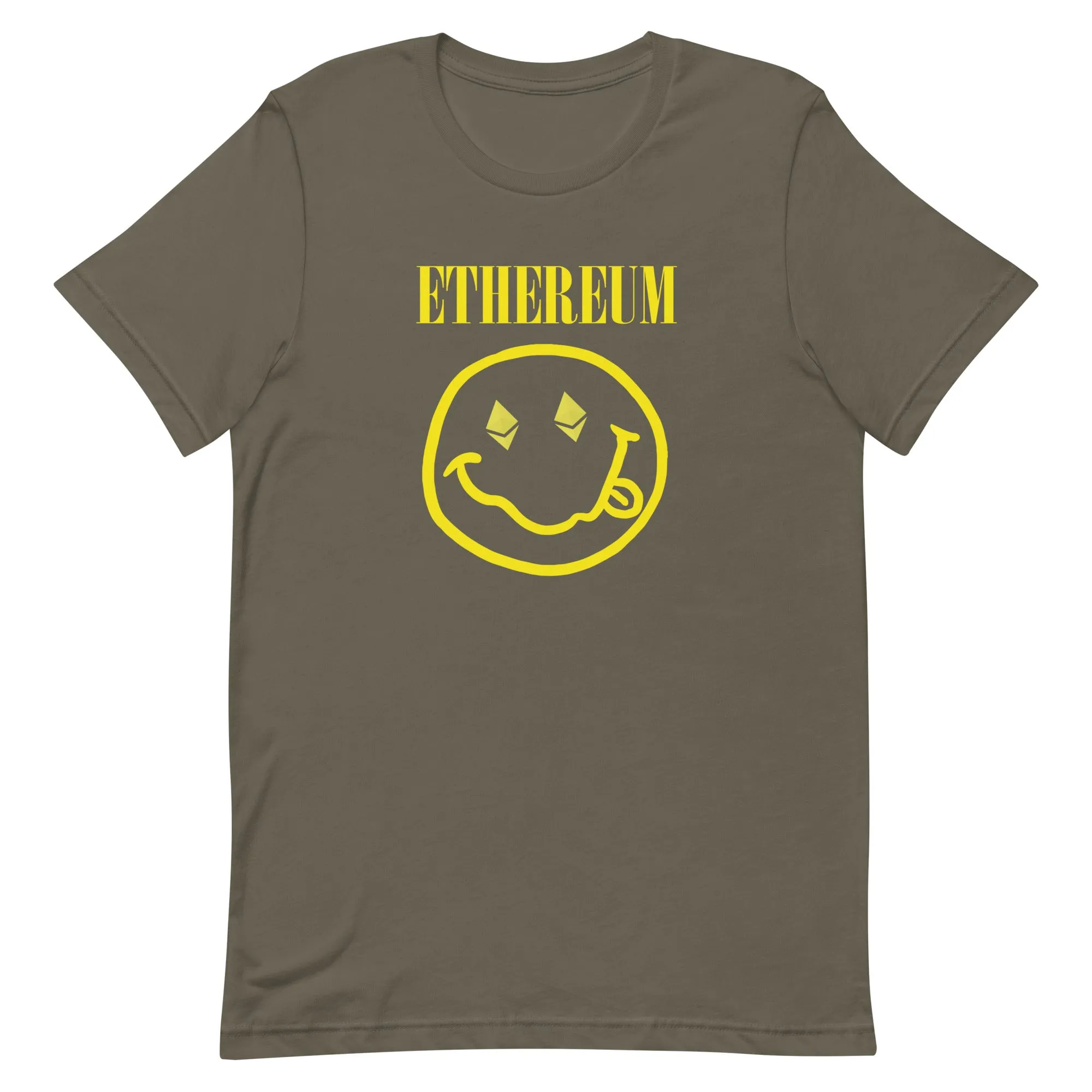Ethereum - Nirvana Nevermind Smiley Crypto Parody Tee