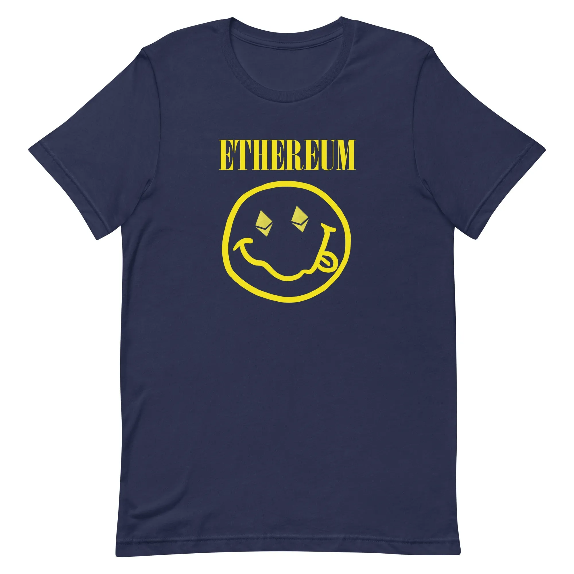 Ethereum - Nirvana Nevermind Smiley Crypto Parody Tee
