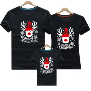 Family Matching Christmas T-Shirts – Festive Reindeer Design