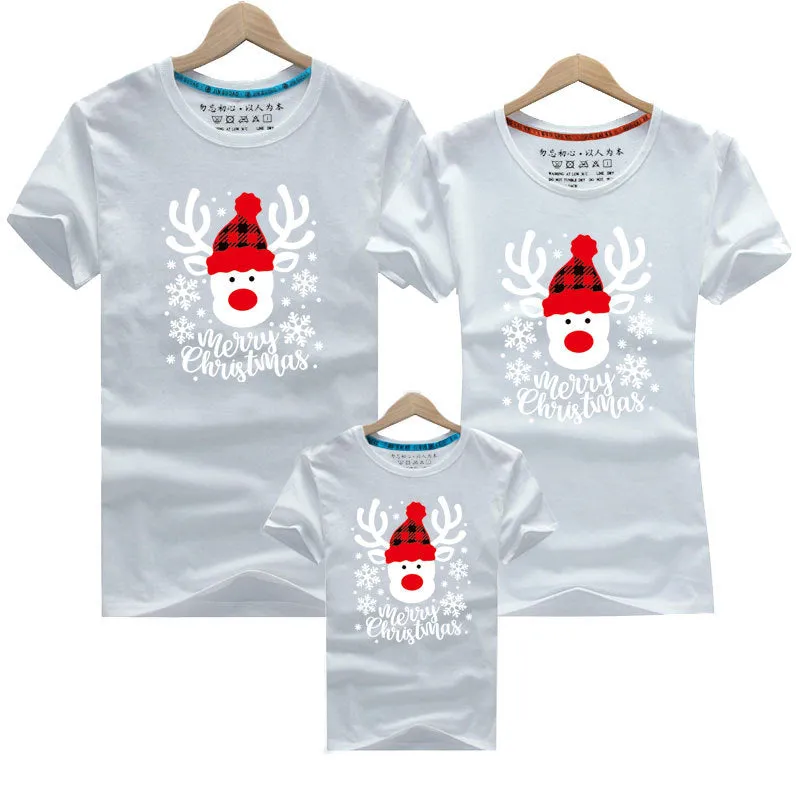 Family Matching Christmas T-Shirts – Festive Reindeer Design