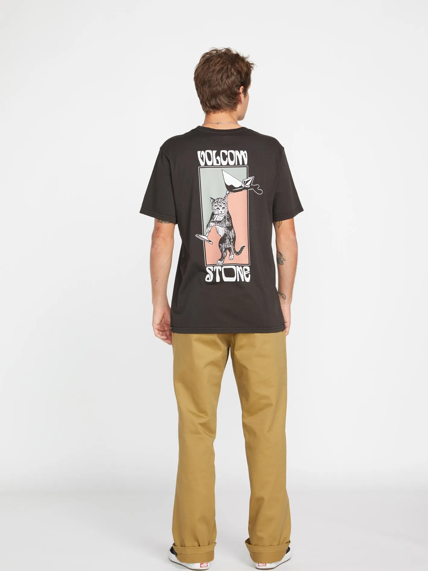 Feline T-shirt - RINSED BLACK