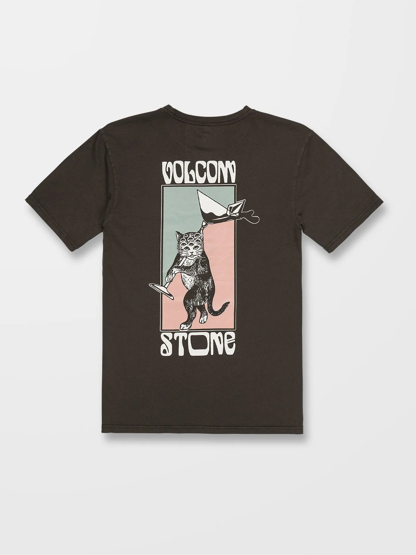 Feline T-shirt - RINSED BLACK