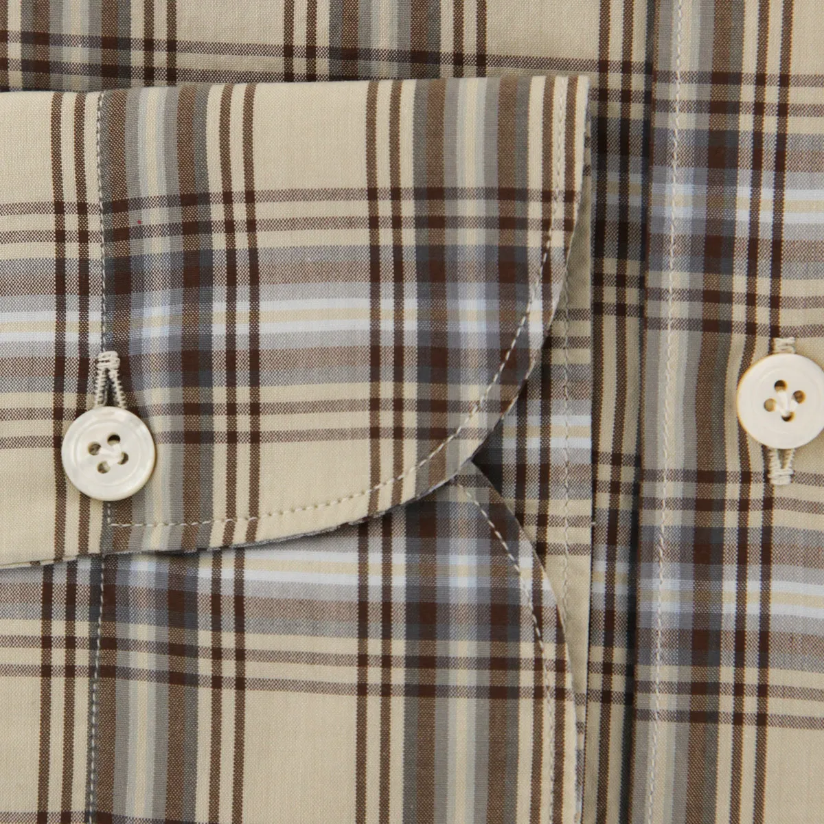 Finamore Napoli Beige Shirt - Extra Slim