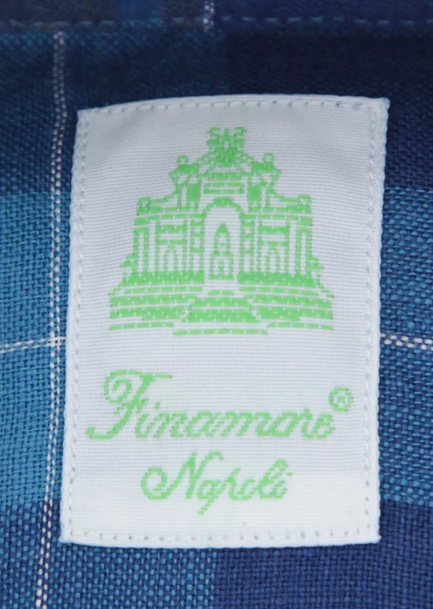 Finamore Napoli Blue Shirt - Extra Slim
