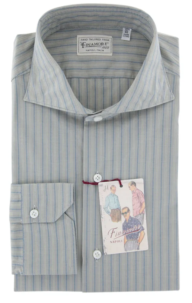 Finamore Napoli Blue Shirt - Extra Slim