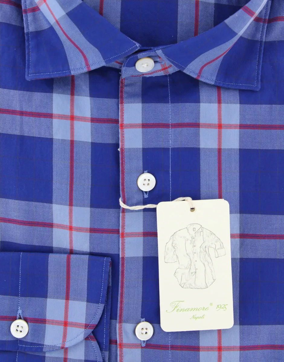 Finamore Napoli Blue Shirt - Extra Slim